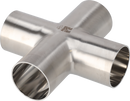 B9WWWW-1/2-316L-PM - BPE WELD CROSS 15RAEP/POL,SF4